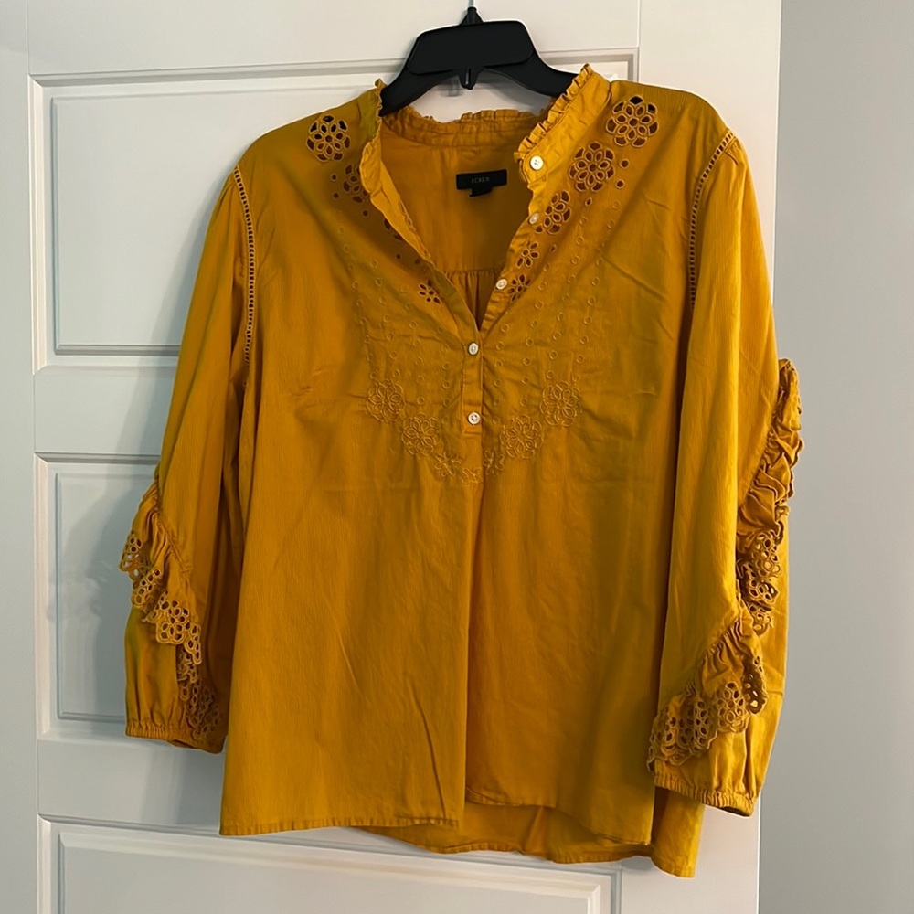 Jcrew Eyelet Blouse